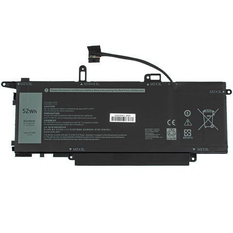Батарея DELL NF2MW акумулятор для ноутбука Latitude 9410 7.6V 6500mAh 52Wh Black LBM-128433 фото
